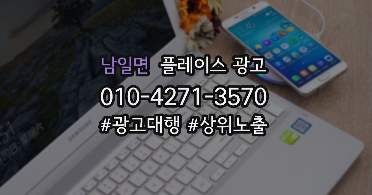 남일면 플레이스 광고