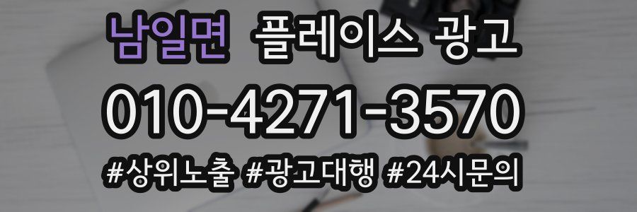 남일면 플레이스 광고