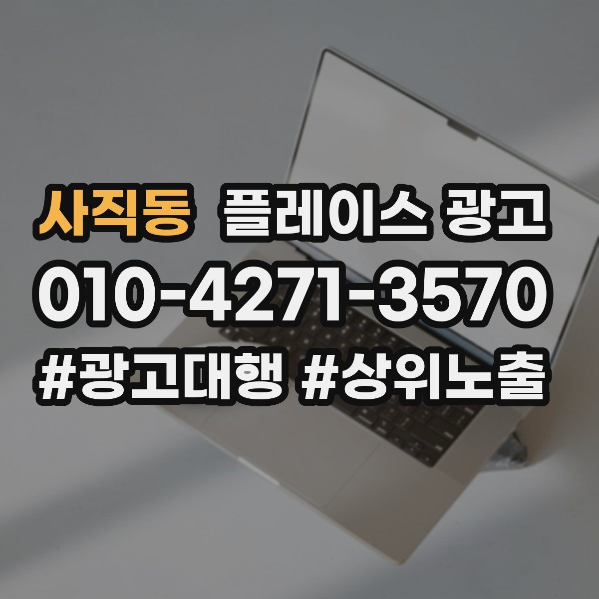 사직동 플레이스 광고