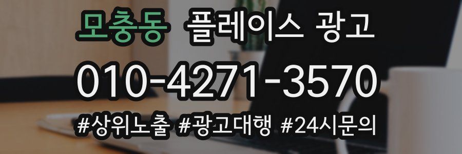 모충동 플레이스 광고