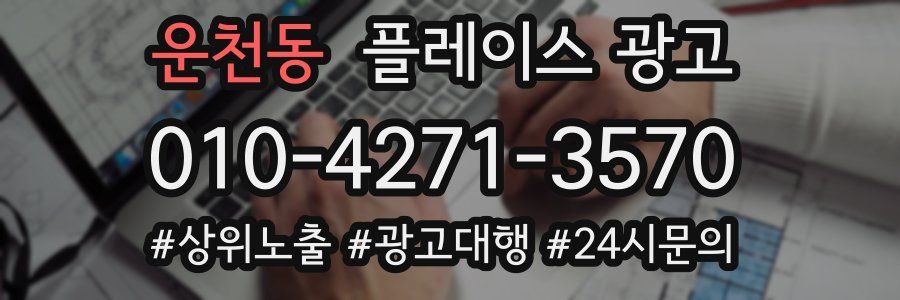 운천동 플레이스 광고