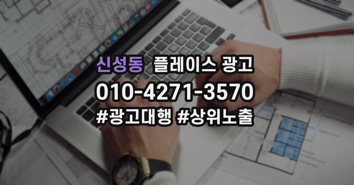 신성동 플레이스 광고