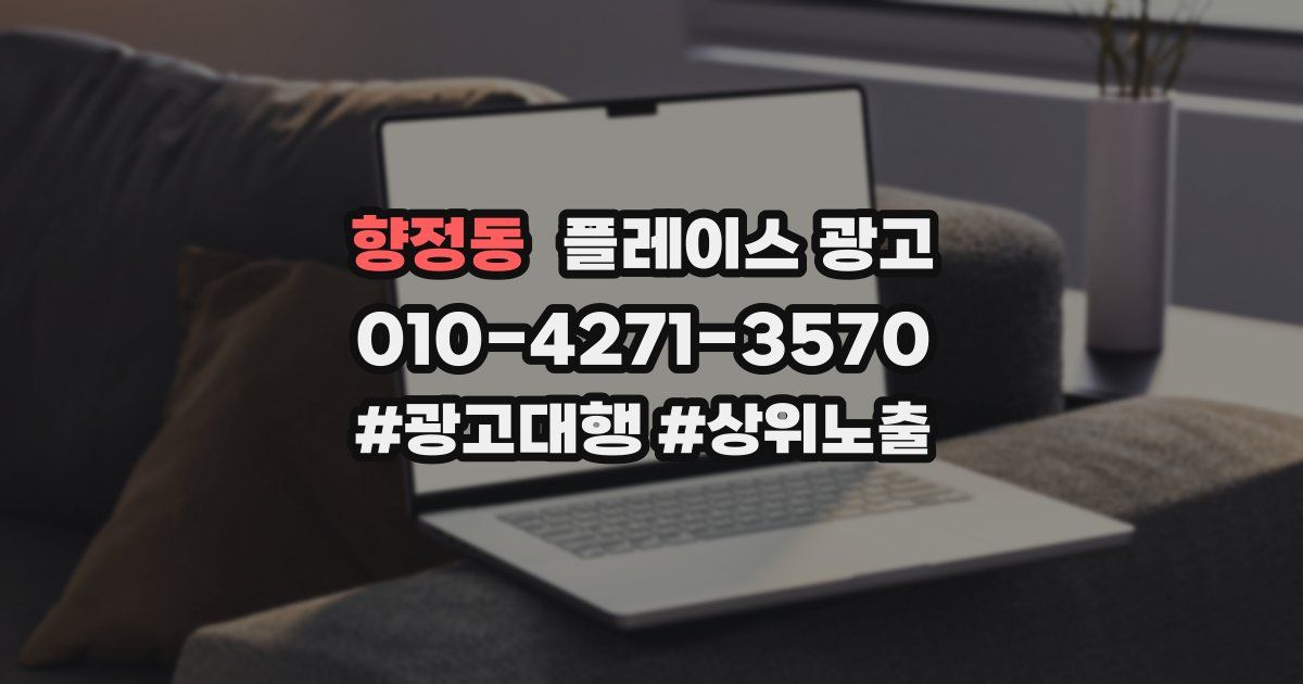향정동 플레이스 광고