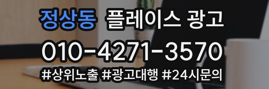 정상동 플레이스 광고