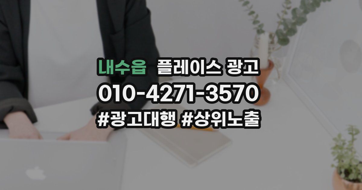내수읍 플레이스 광고