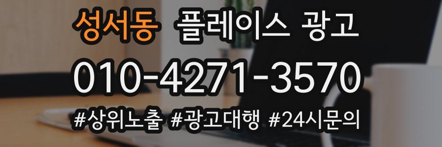 성서동 플레이스 광고