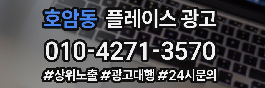 호암동 플레이스 광고