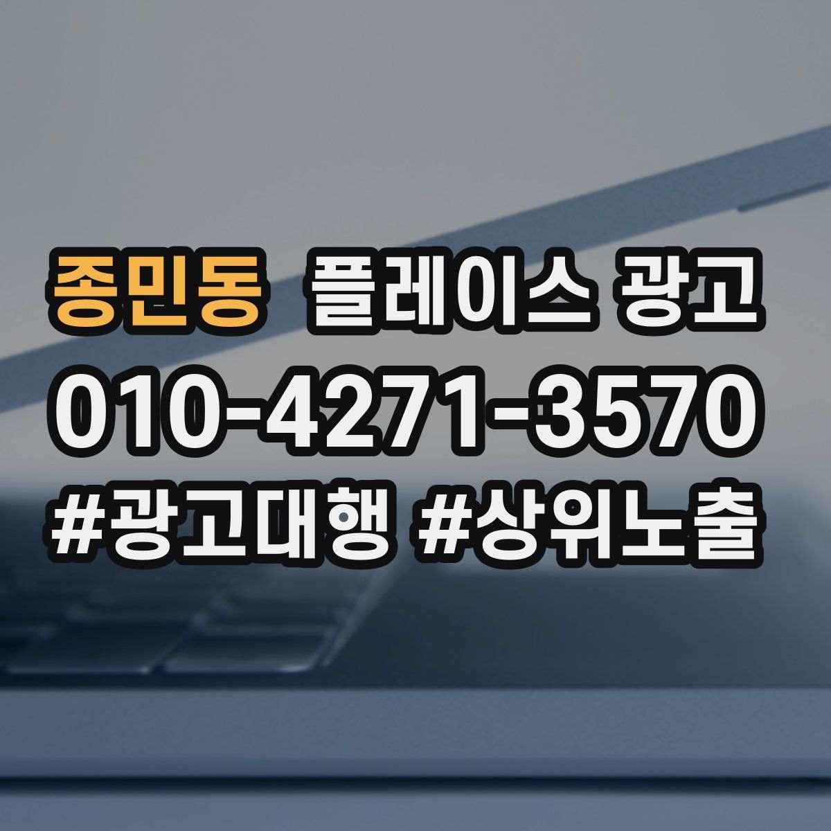 종민동 플레이스 광고