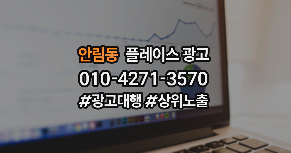 안림동 플레이스 광고