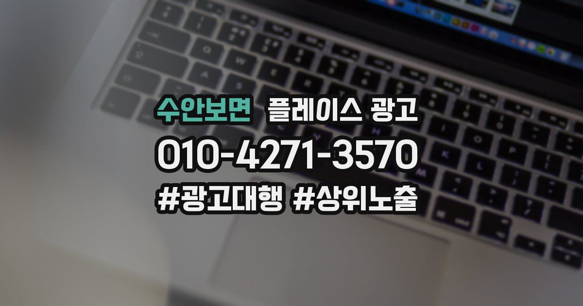 수안보면 플레이스 광고