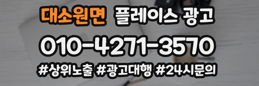 대소원면 플레이스 광고