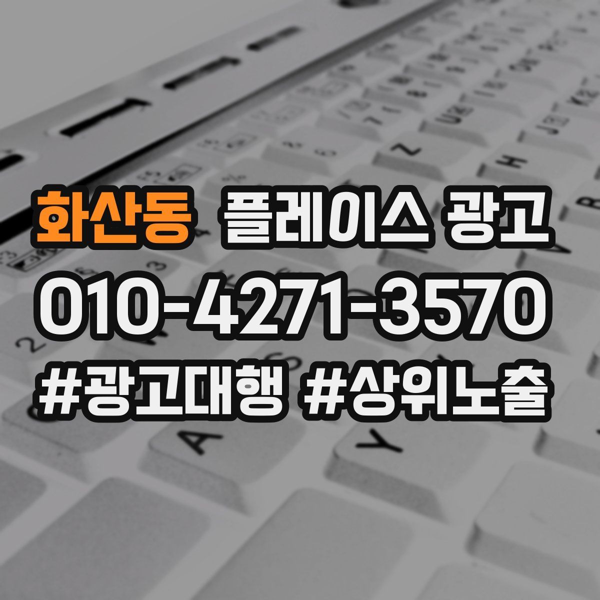 화산동 플레이스 광고