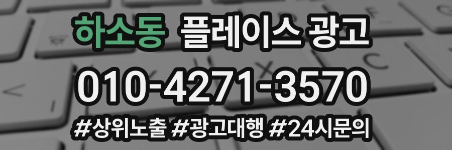 하소동 플레이스 광고