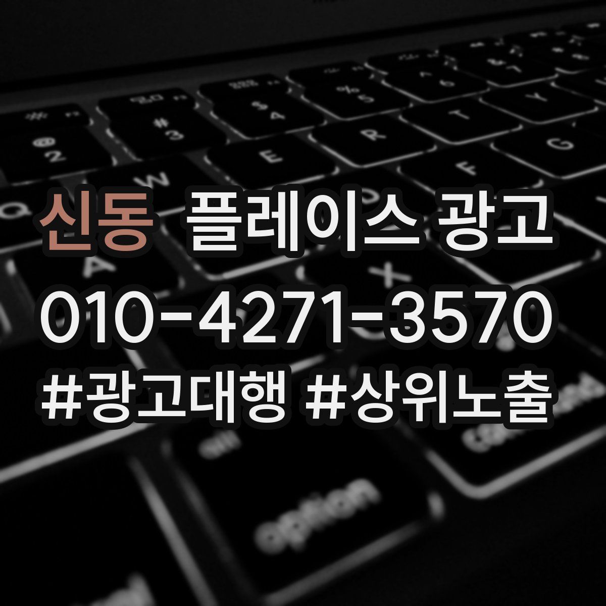 신동 플레이스 광고