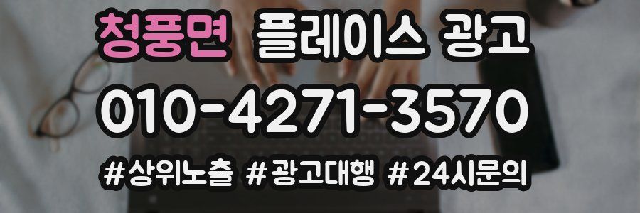 청풍면 플레이스 광고