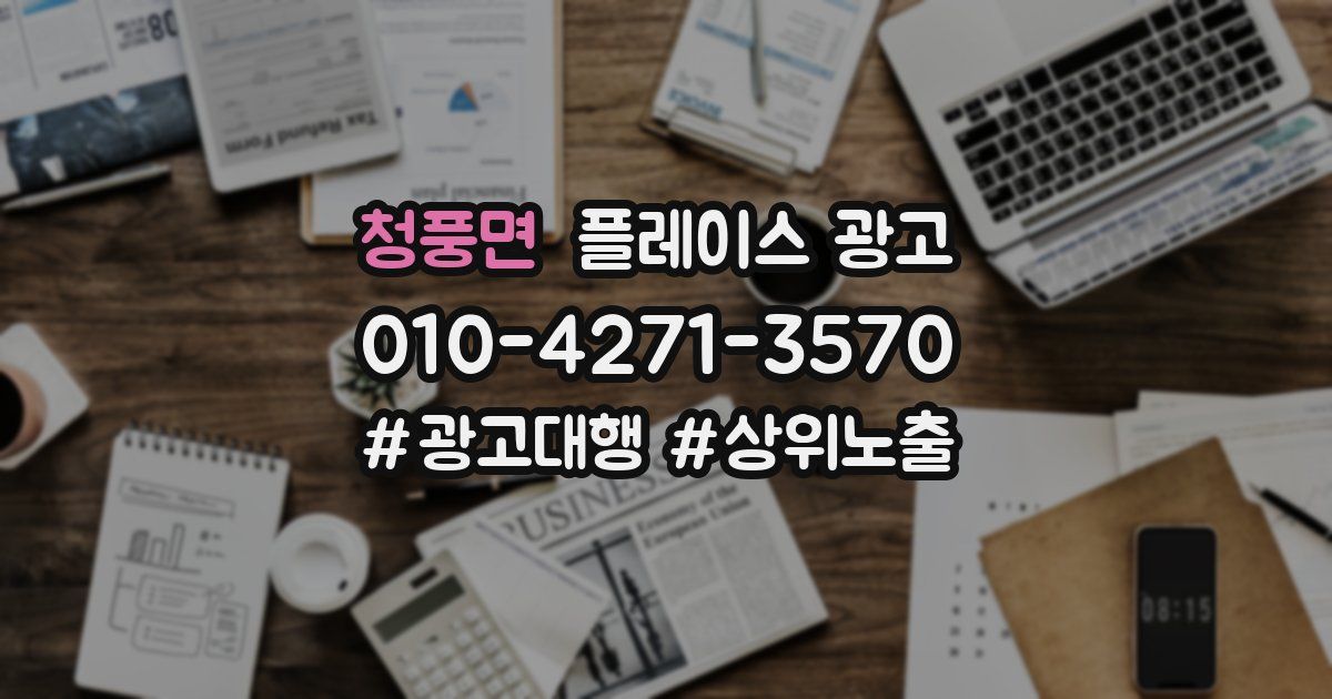 청풍면 플레이스 광고