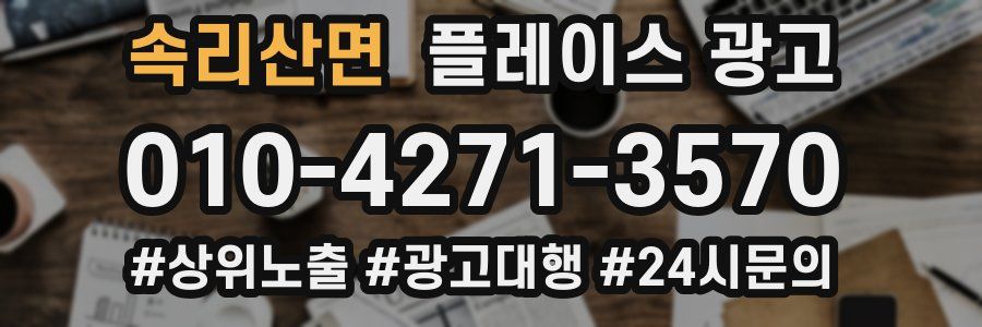 속리산면 플레이스 광고