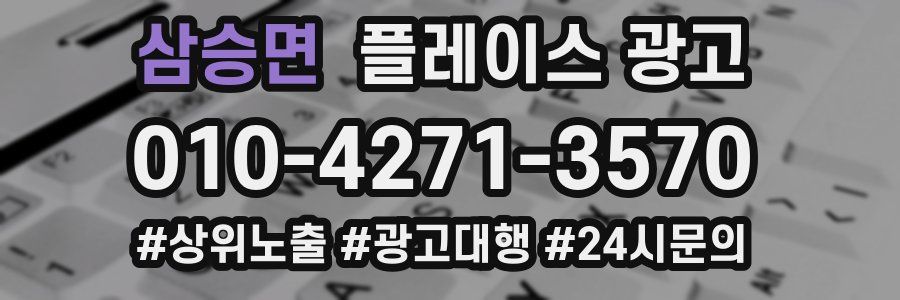 삼승면 플레이스 광고