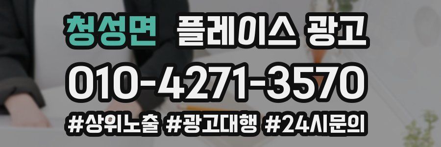 청성면 플레이스 광고