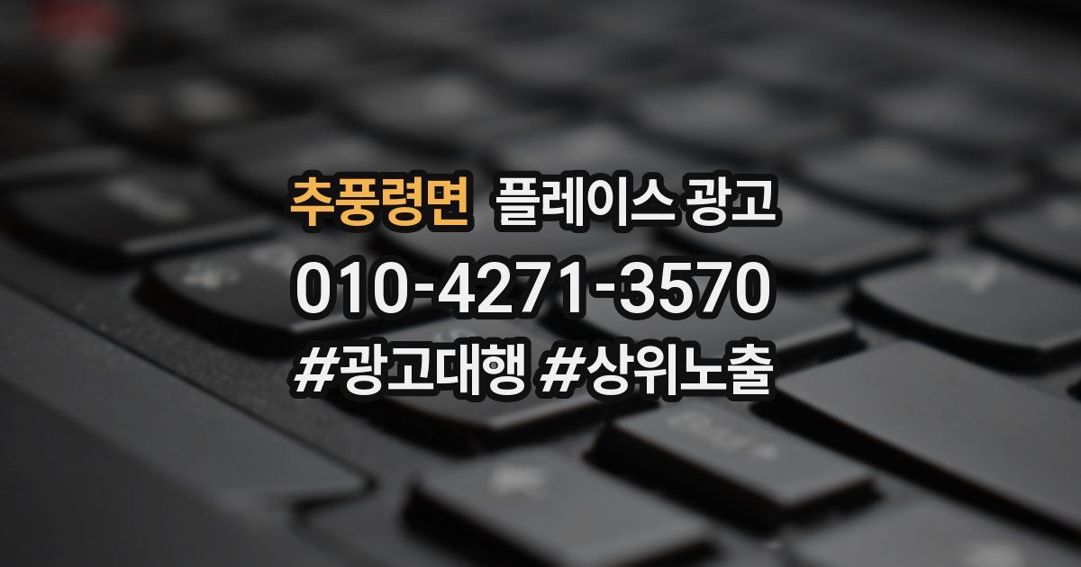 추풍령면 플레이스 광고