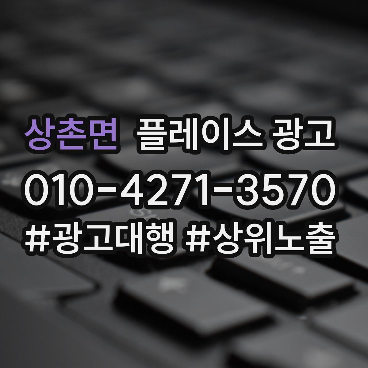 상촌면 플레이스 광고