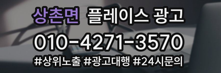 상촌면 플레이스 광고