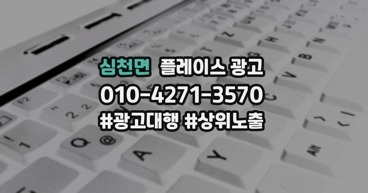 심천면 플레이스 광고