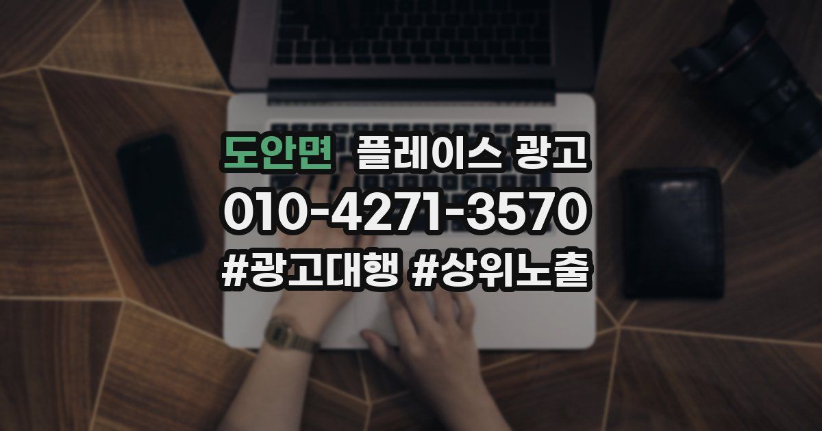 도안면 플레이스 광고