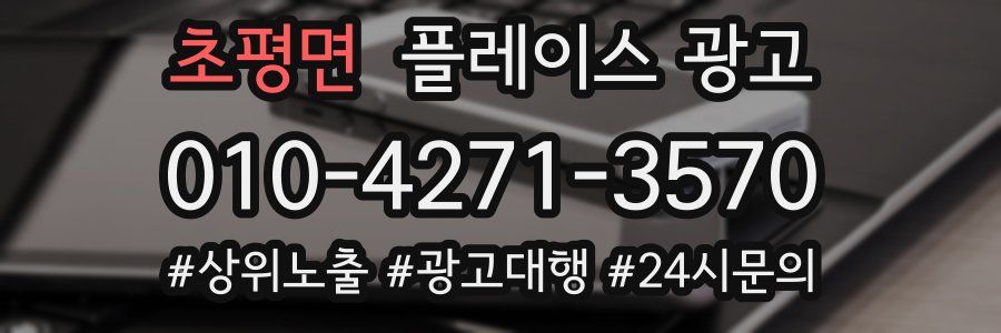 초평면 플레이스 광고
