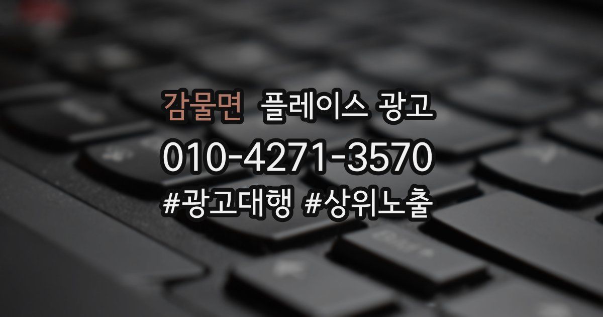 감물면 플레이스 광고