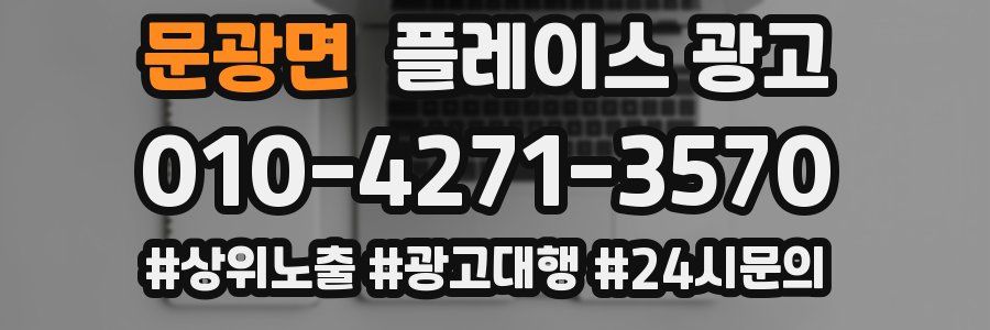 문광면 플레이스 광고