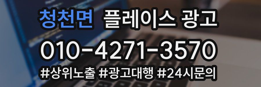 청천면 플레이스 광고