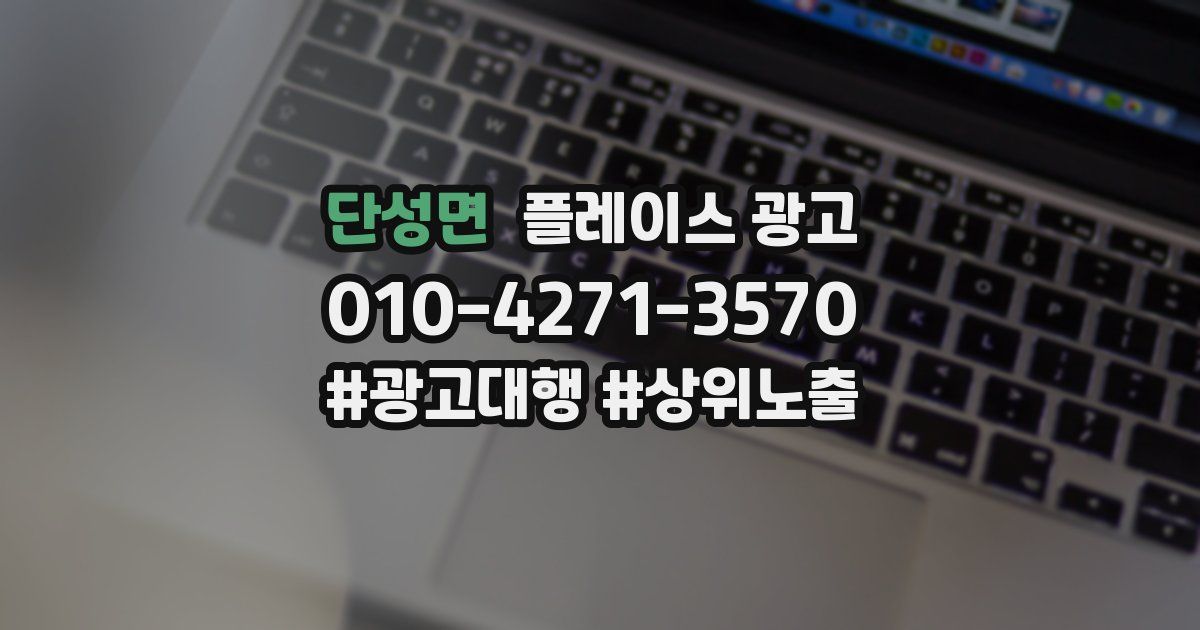 단성면 플레이스 광고