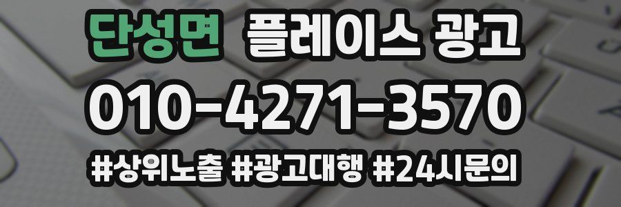 단성면 플레이스 광고