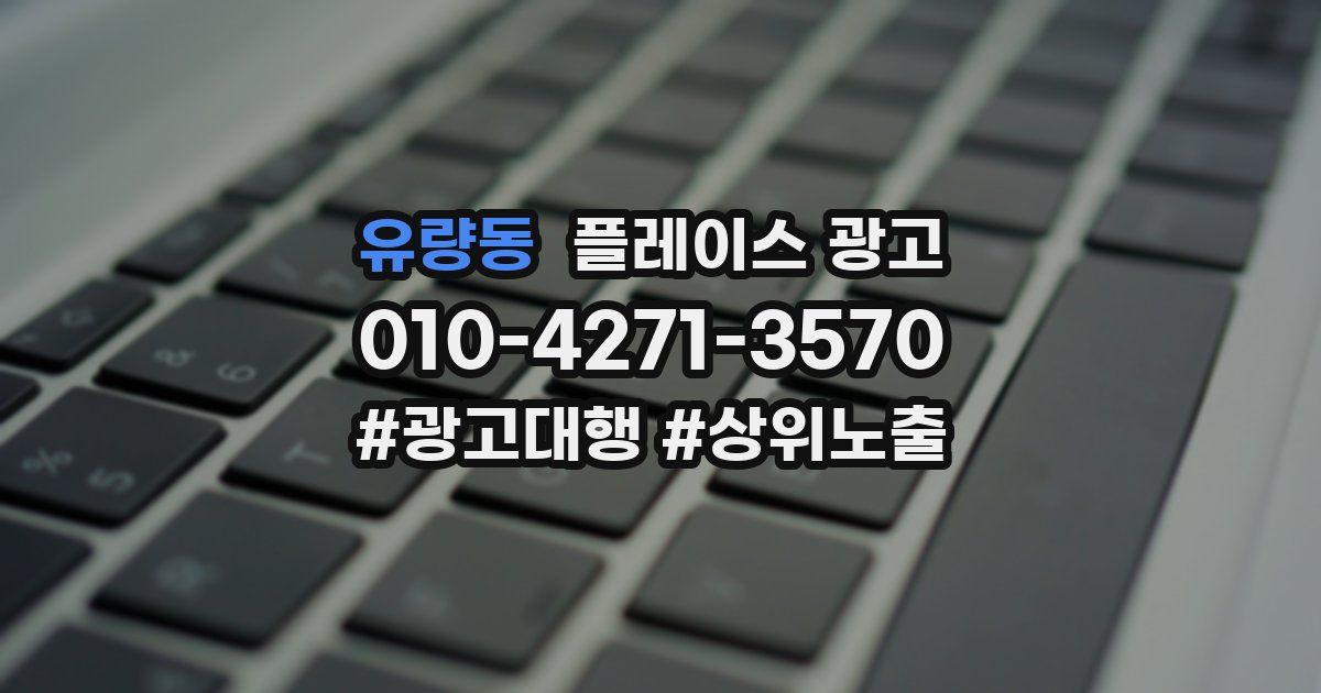 유량동 플레이스 광고