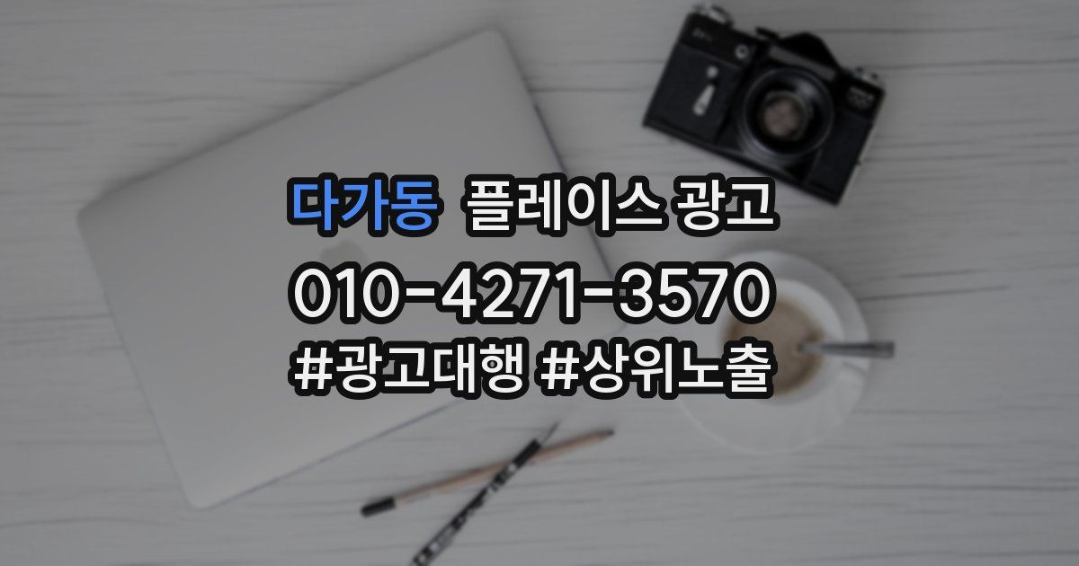 다가동 플레이스 광고