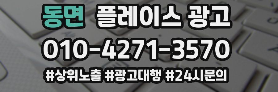 동면 플레이스 광고