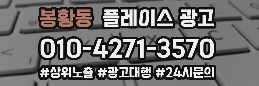 봉황동 플레이스 광고