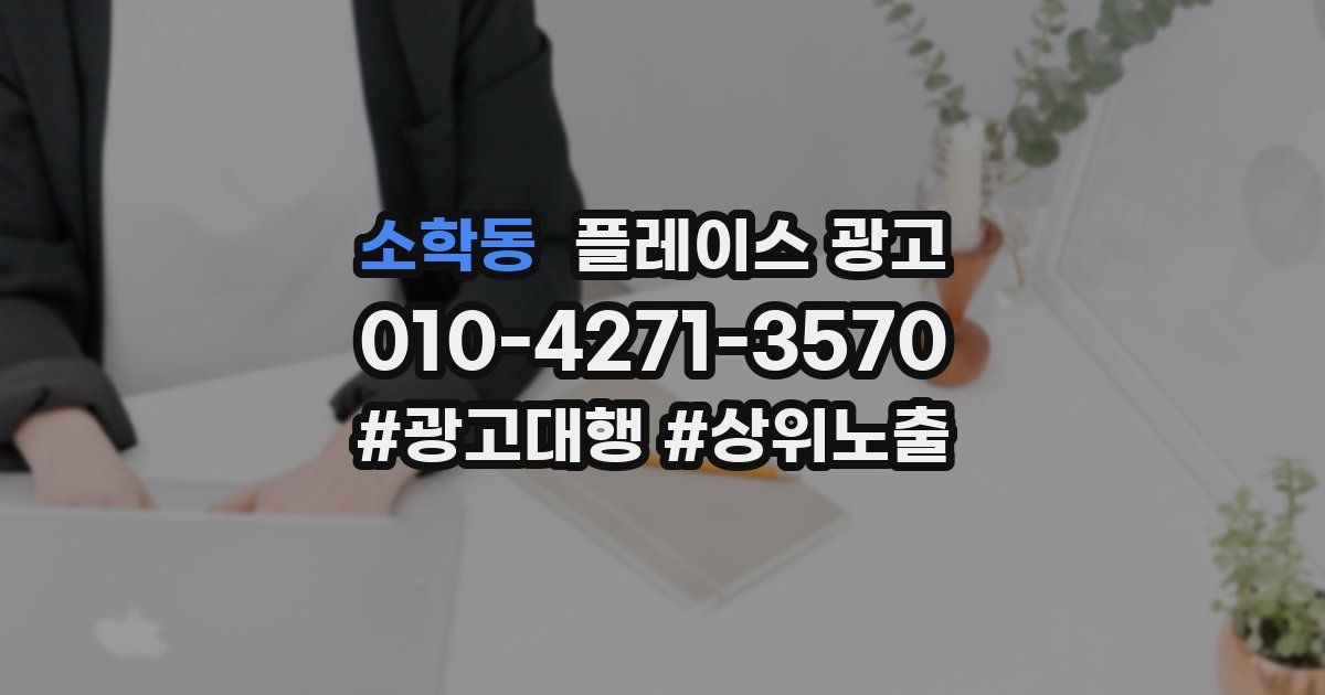 소학동 플레이스 광고