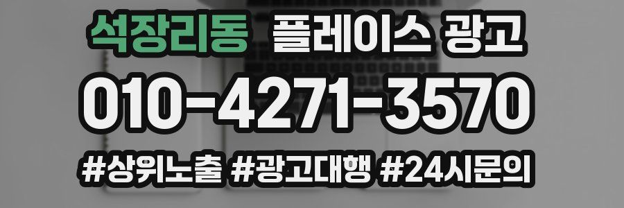 석장리동 플레이스 광고