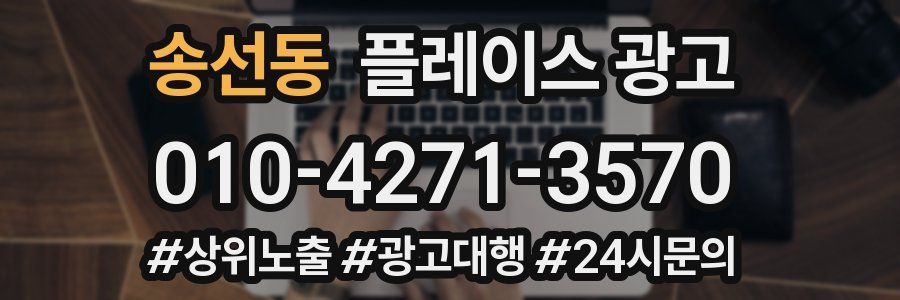 송선동 플레이스 광고