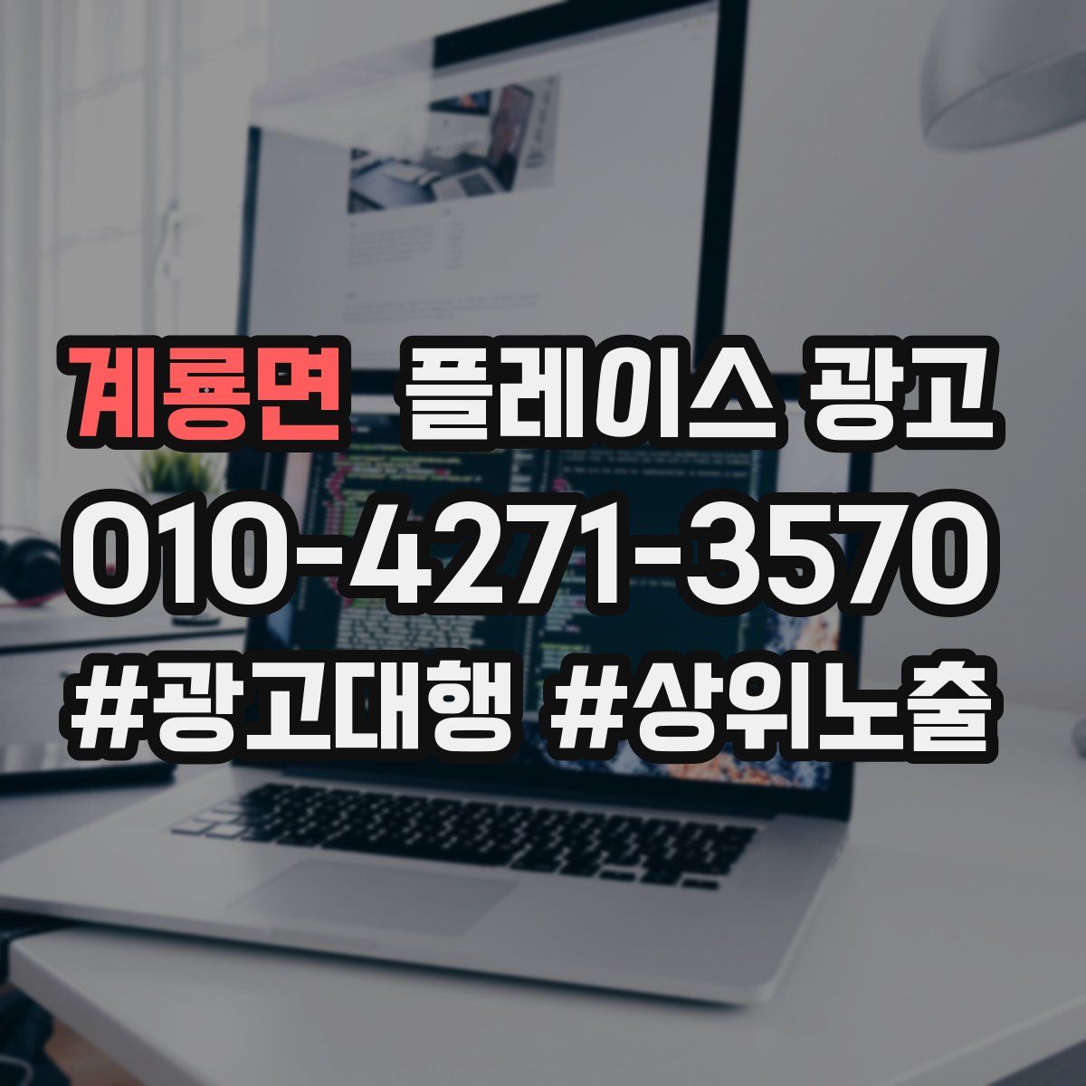 계룡면 플레이스 광고