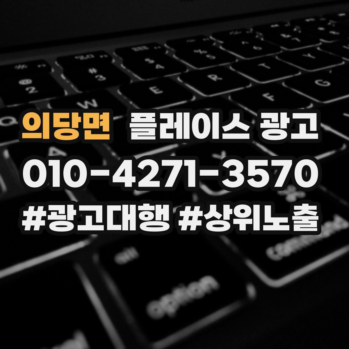 의당면 플레이스 광고