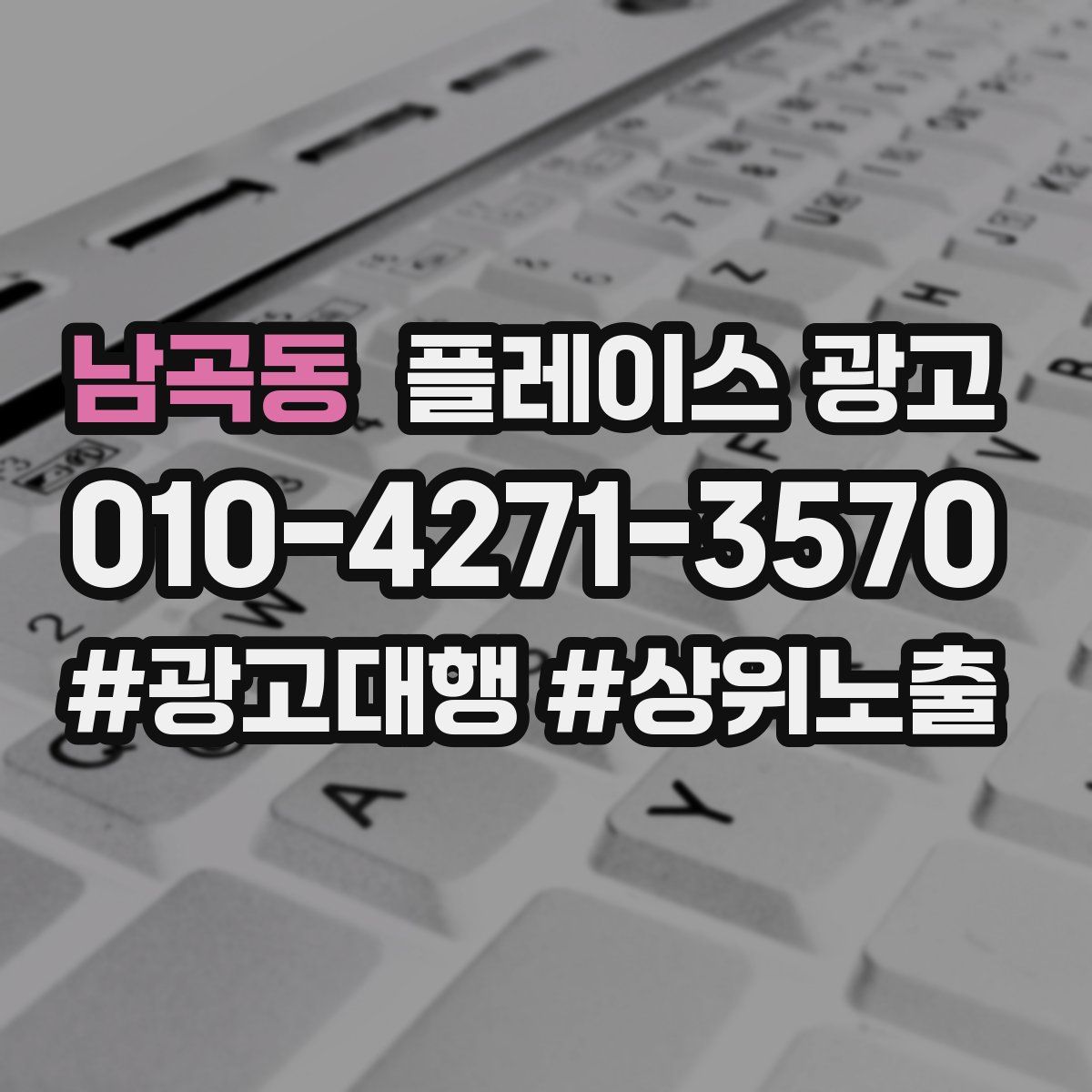 남곡동 플레이스 광고
