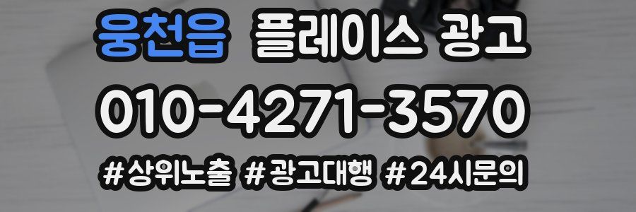 웅천읍 플레이스 광고