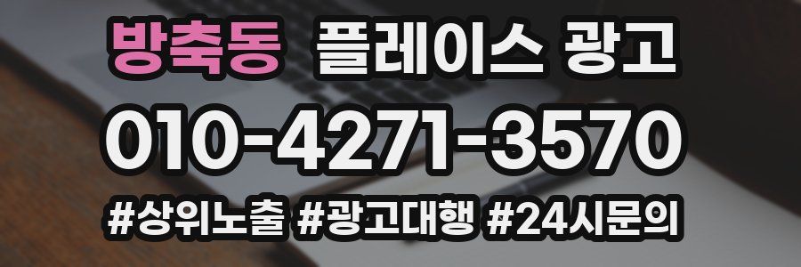 방축동 플레이스 광고