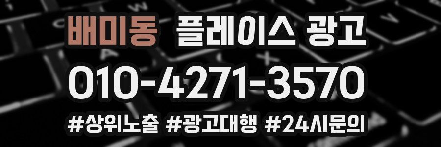 배미동 플레이스 광고