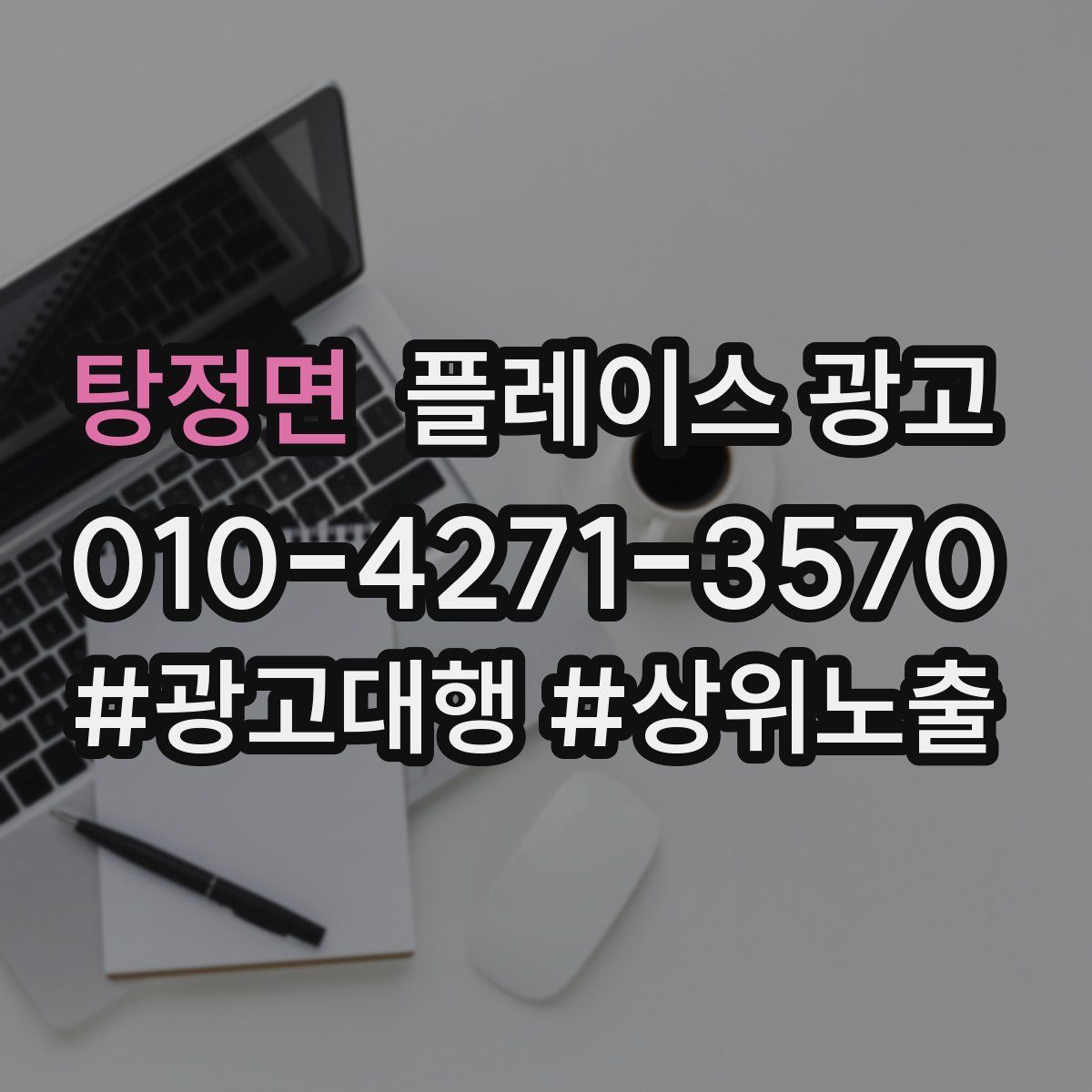탕정면 플레이스 광고