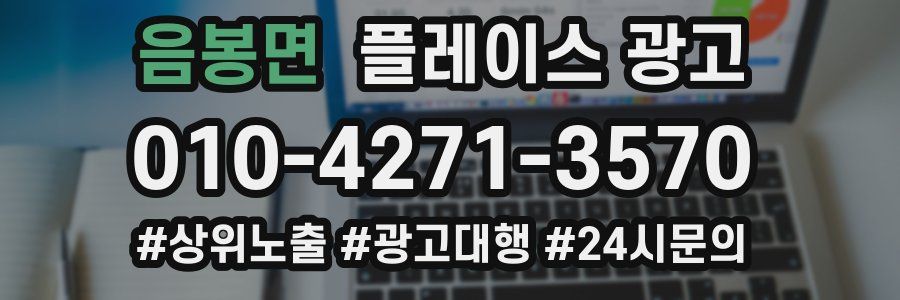 음봉면 플레이스 광고