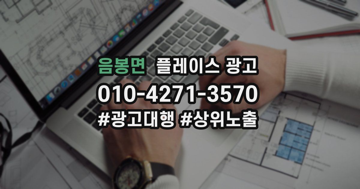 음봉면 플레이스 광고